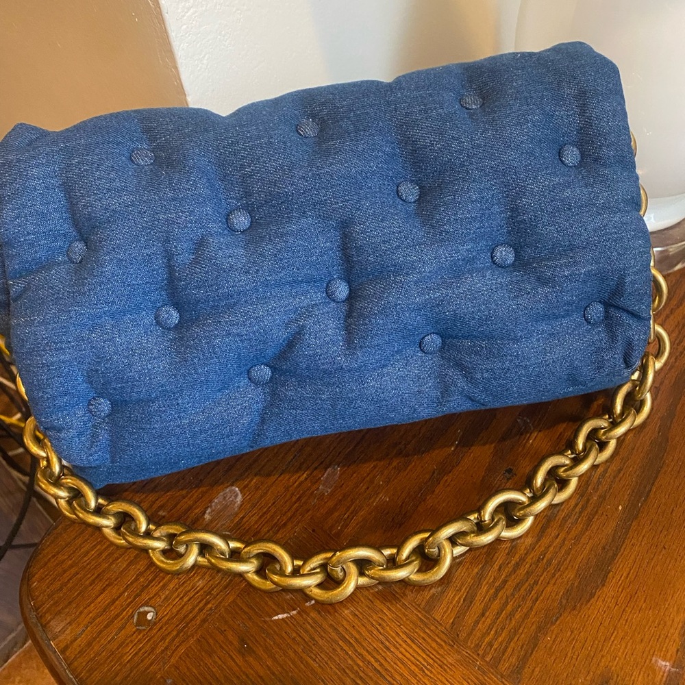 NWT Zara Denim Shoulder Bag